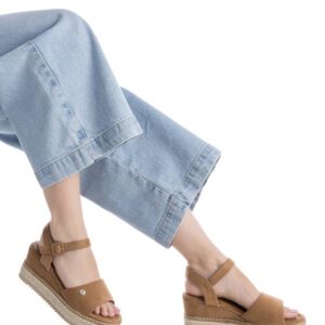 Sandalo refresh platform scamosciato