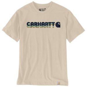 T shirt logo sovrapposto carharrt