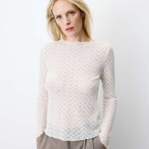 Top in pizzo manica lunga aube grace & mila